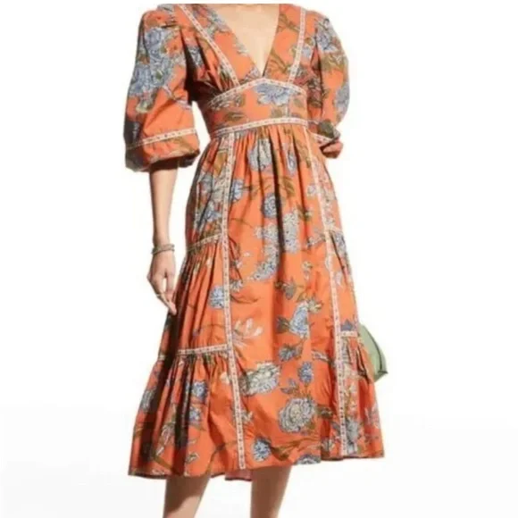Anthropologie - House of Harlow Wanda Floral Midi Dress - Picture 1 of 10